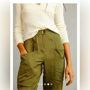 Scotch & Soda Joshy High-Rise Utility Cargo Trousers Anthropologie Sz Xs